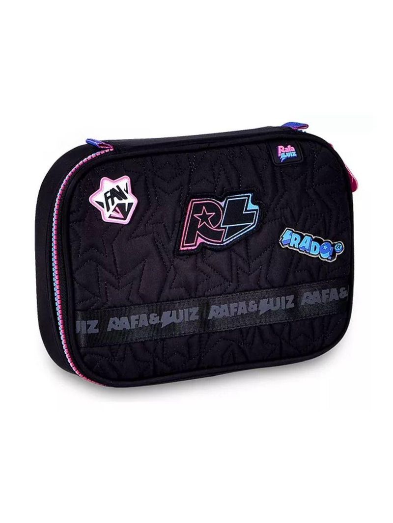 Kit Mochila Escolar Rodinha E Estojo Rafa E Luiz Rl24018