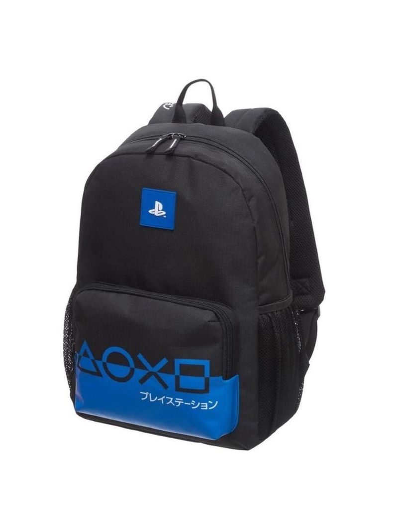 Kit Mochila Costas Lancheira Térmica Infantil Escolar Menino Playstation Game Blue Pacific