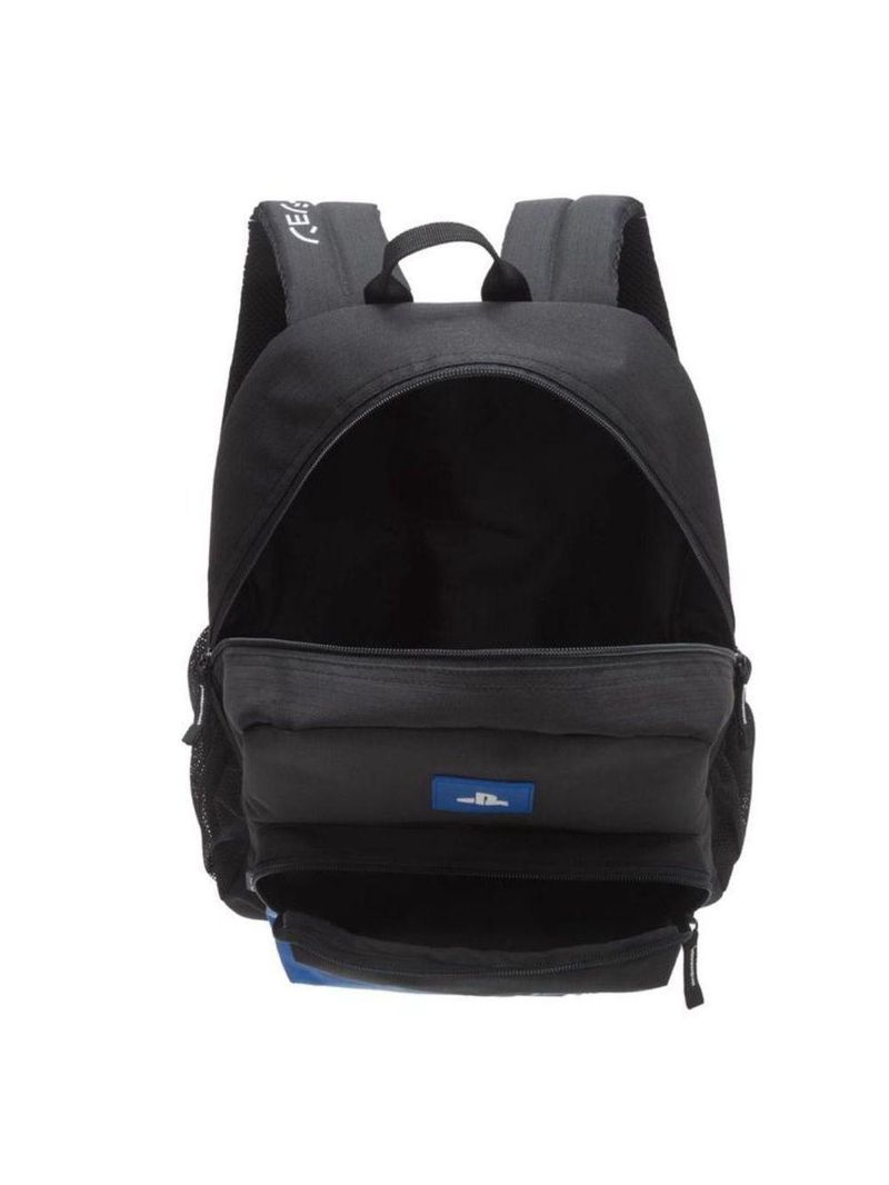 Kit Mochila Costas Lancheira Térmica Infantil Escolar Menino Playstation Game Blue Pacific