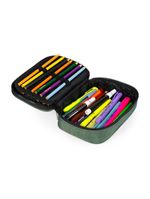 Estojo escolar juvenil masculino color block ii verde escuro