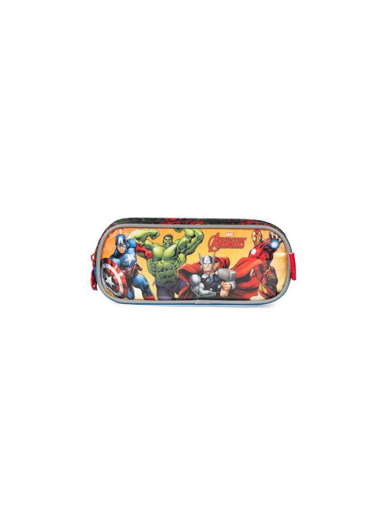 Estojo escolar masculino vingadores  preto