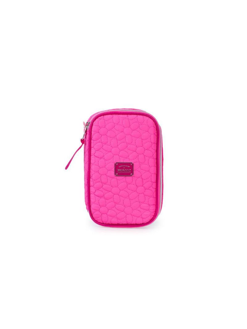 Estojo escolar feminino bg girl rosa