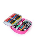 Estojo escolar feminino bg girl rosa