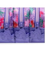 Estojo escolar feminino grande ariel e linguado 3 compartimentos