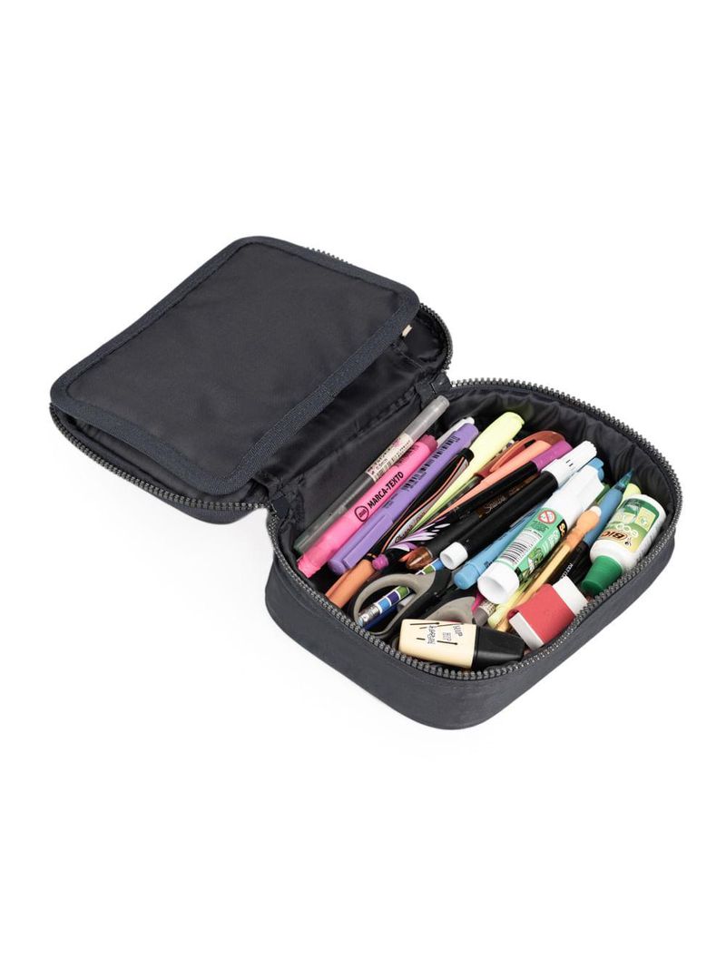 Estojo feminino pop fun cinza