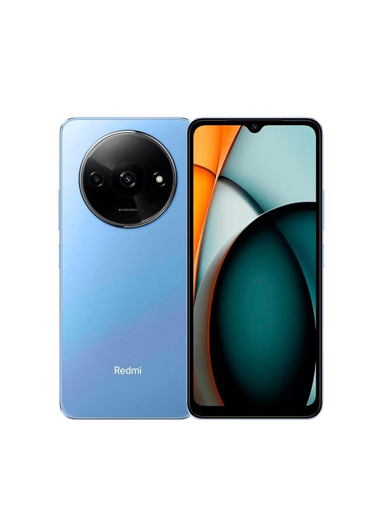 Smartphone xiaomi redmi a3 azul, 128g, tela 67”, 4gb de ram, câmera dupla traseira, android 14 e processador octa-core