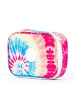 Estojo escolar feminino tie dye espiral colorido