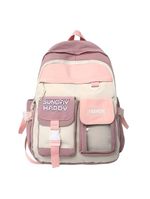 Mochila Juvenil Feminina Passeio Cores: Roxo Com Rosa