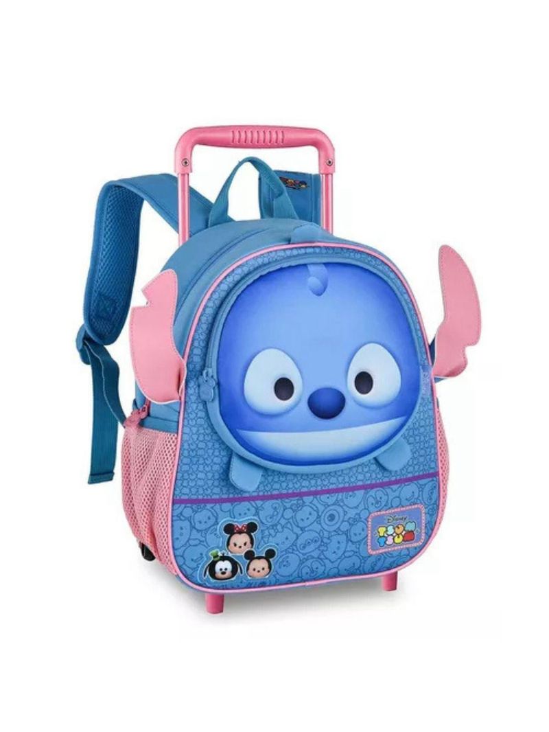 Mochila Infantil Com Rodinhas Stitch Tsum Escolar Volta As Aulas