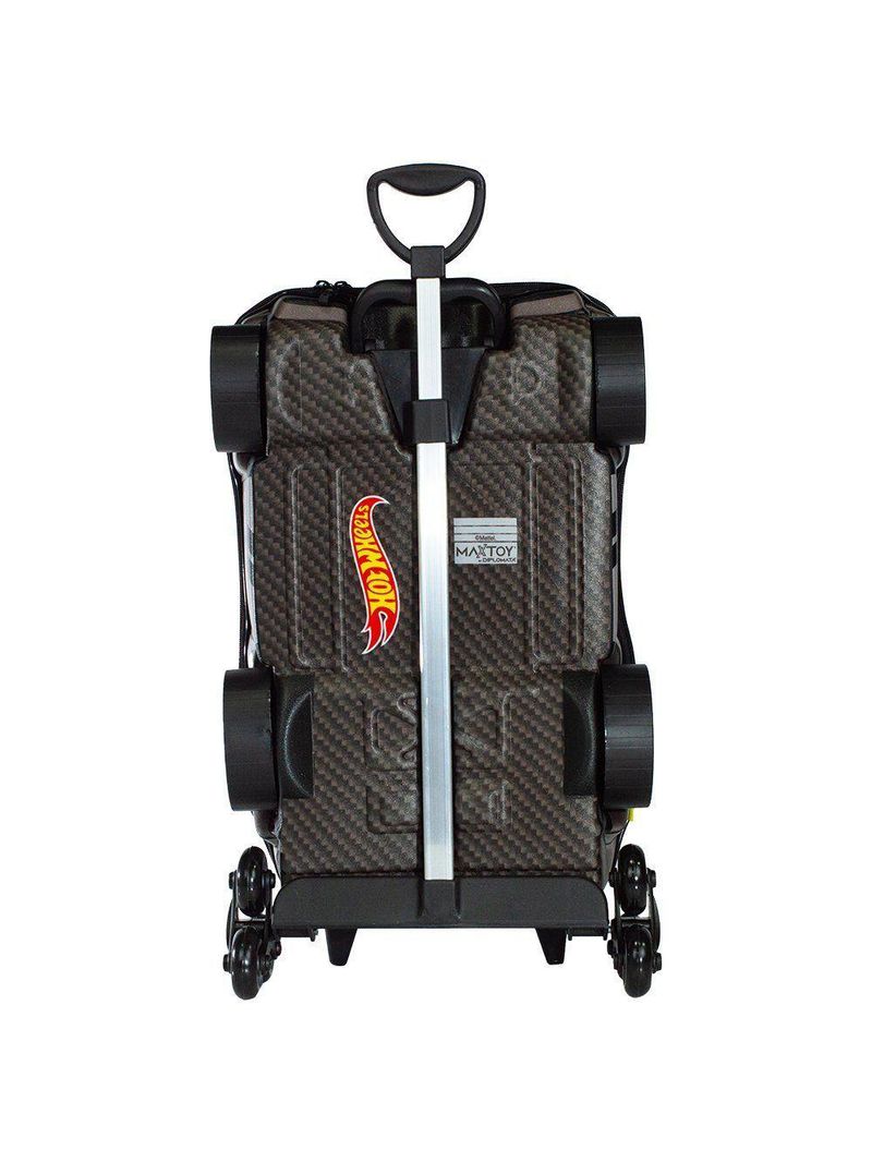 Mala Infantil 3+ Pre Escola Creche Menino Night Shifter 3d Com Rodinhas Cor Cinza