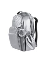 Mochila feminina perolada 23j prata