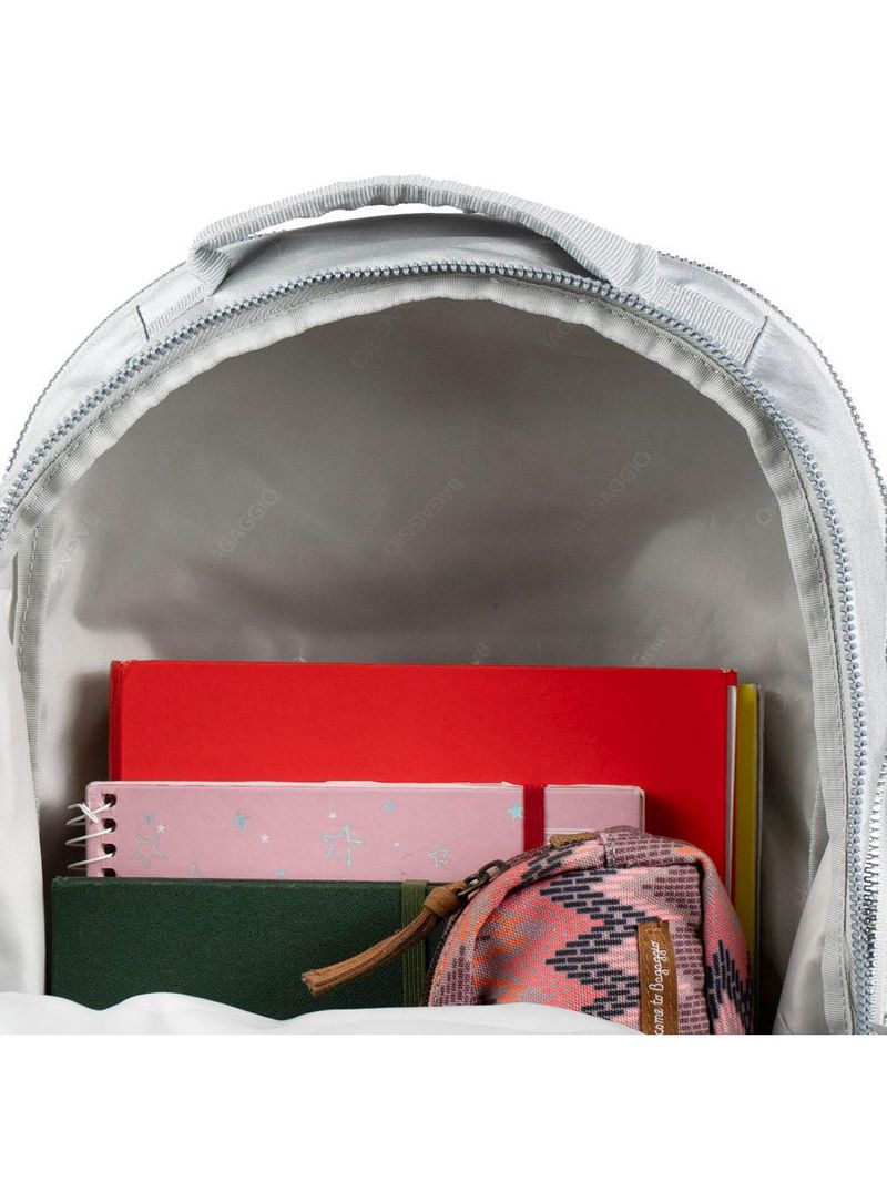 Mochila feminina perolada 23j prata