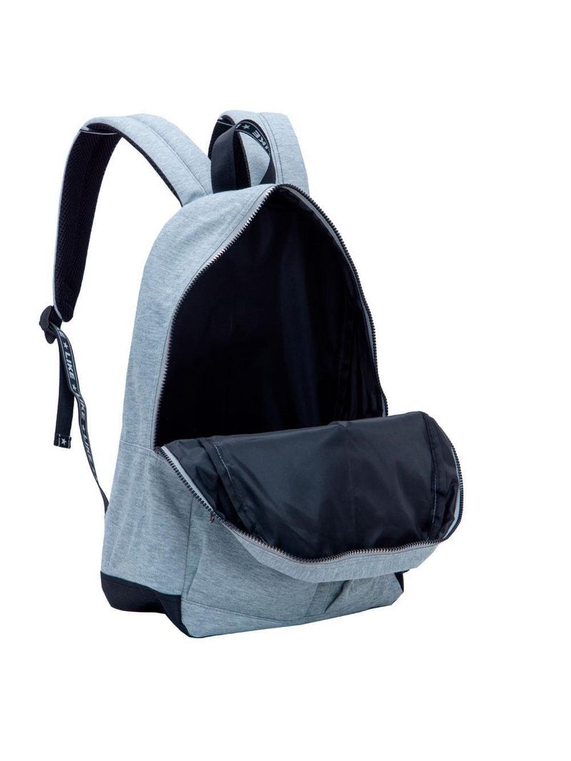 Mochila infantil feminina moletom like  cinza