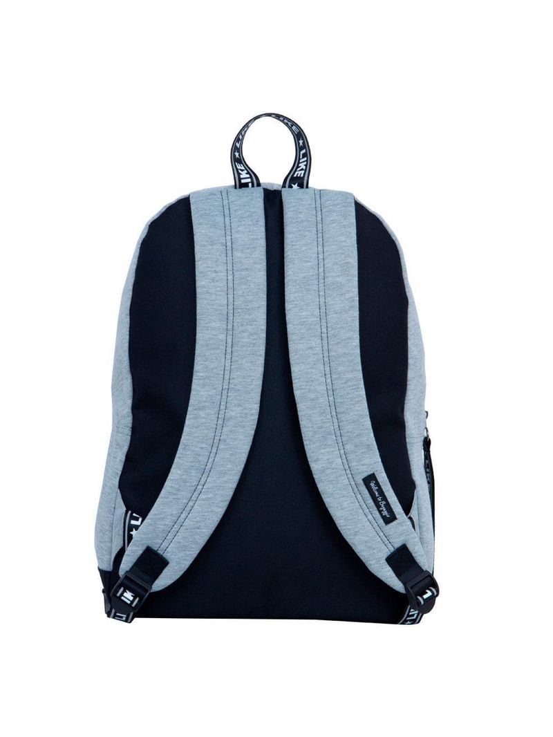 Mochila infantil feminina moletom like  cinza