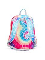 Mochila feminina tie dye espiral branca
