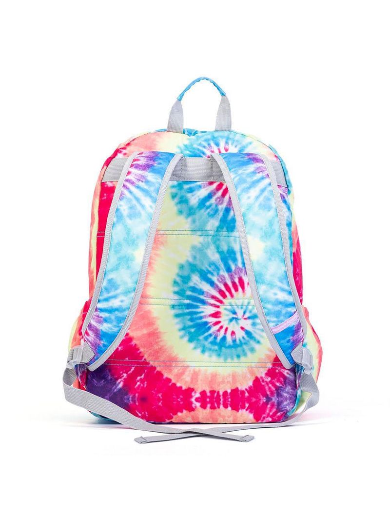 Mochila feminina tie dye espiral branca
