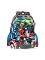 Mochila escolar masculina infantil vingadores preta