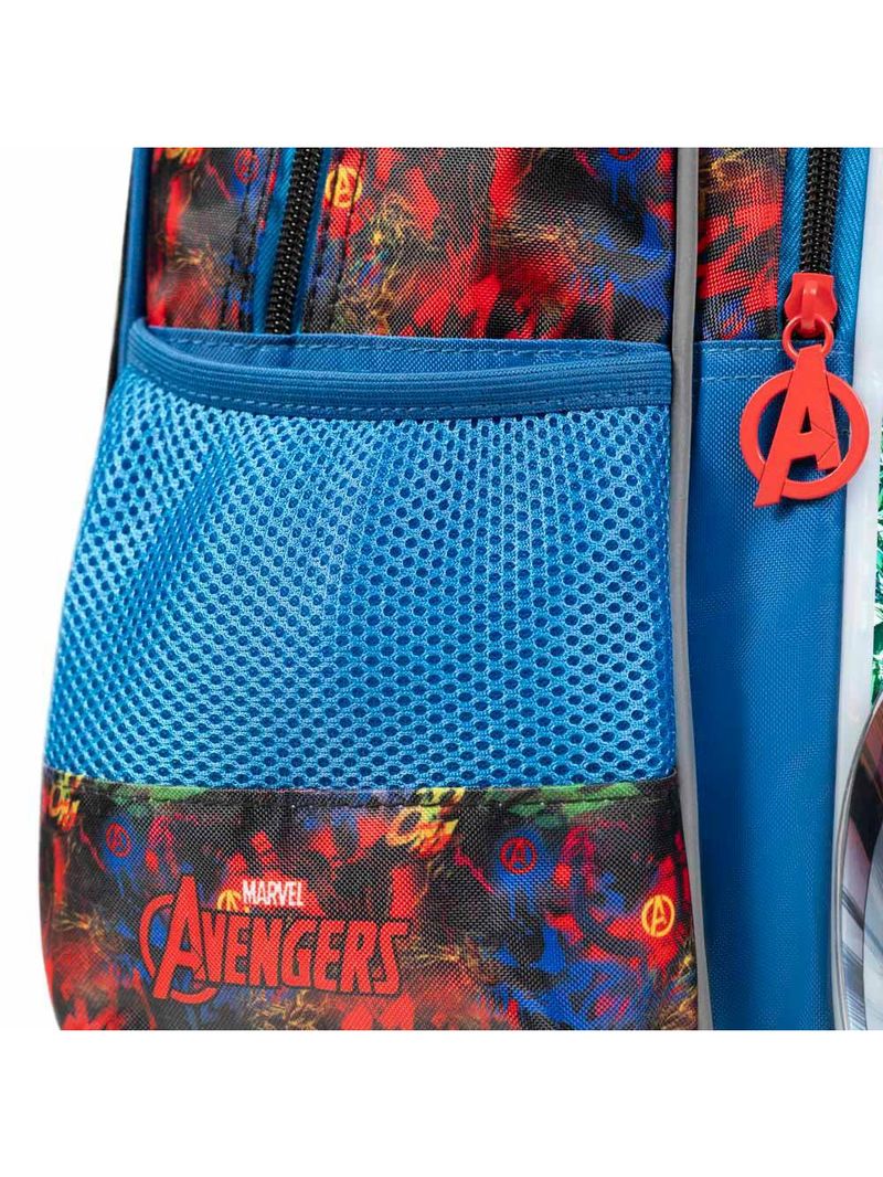 Mochila escolar masculina infantil vingadores preta