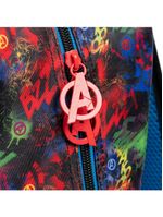 Mochila escolar masculina infantil vingadores preta
