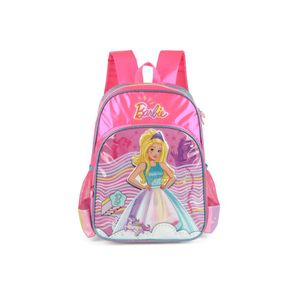 Mochila escolar feminina premium barbie rosa