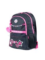 Mochila escolar feminina juvenil bg joy preta