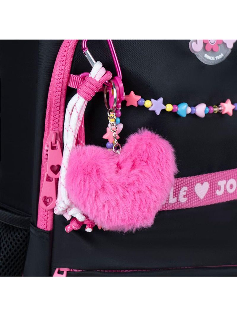 Mochila escolar feminina juvenil bg joy preta