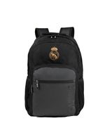 Mochila escolar masculina juvenil real madrid preta