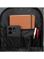 Mochila escolar masculina juvenil color block cinza