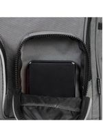 Mochila escolar masculina juvenil color block cinza