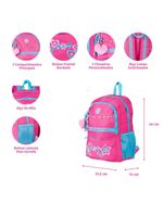 Mochila escolar feminina infanto juvenil bg joy rosa