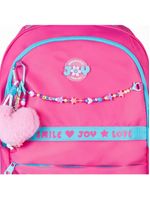 Mochila escolar feminina infanto juvenil bg joy rosa
