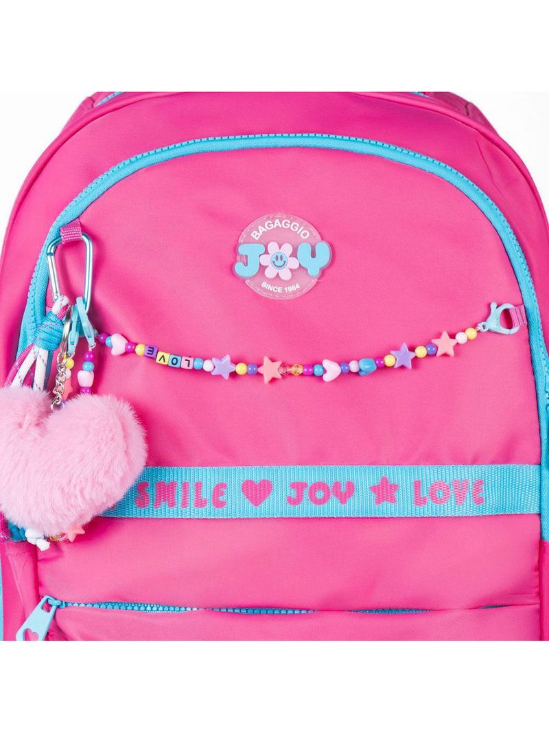 Mochila escolar feminina infanto juvenil bg joy rosa