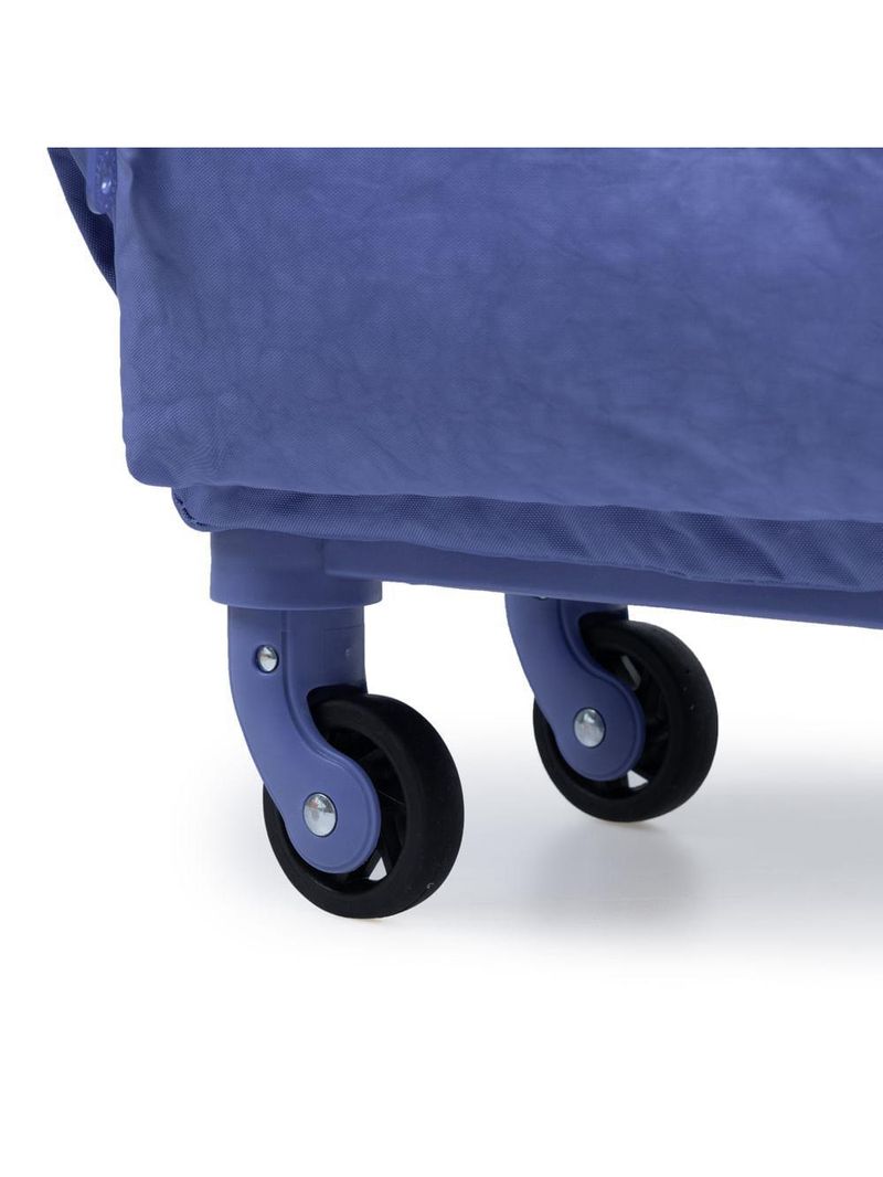 Mochila escolar feminina de 4 rodinhas pop fun ii azul