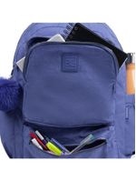 Mochila escolar feminina de 4 rodinhas pop fun ii azul