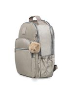 Mochila escolar juvenil feminina perolada cinza