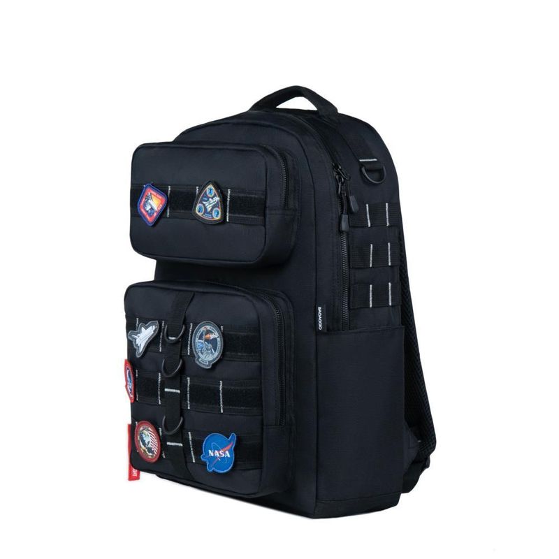 Mochila escolar  espacial nasa preta