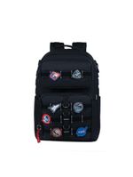 Mochila escolar  espacial nasa preta
