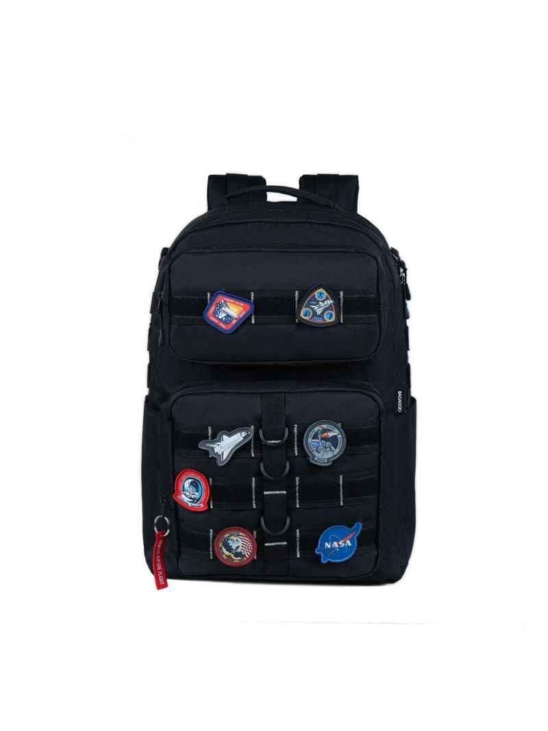 Mochila escolar  espacial nasa preta