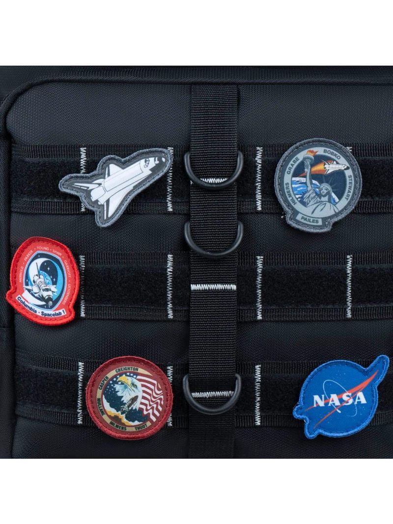 Mochila escolar  espacial nasa preta