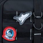 Mochila escolar  espacial nasa preta