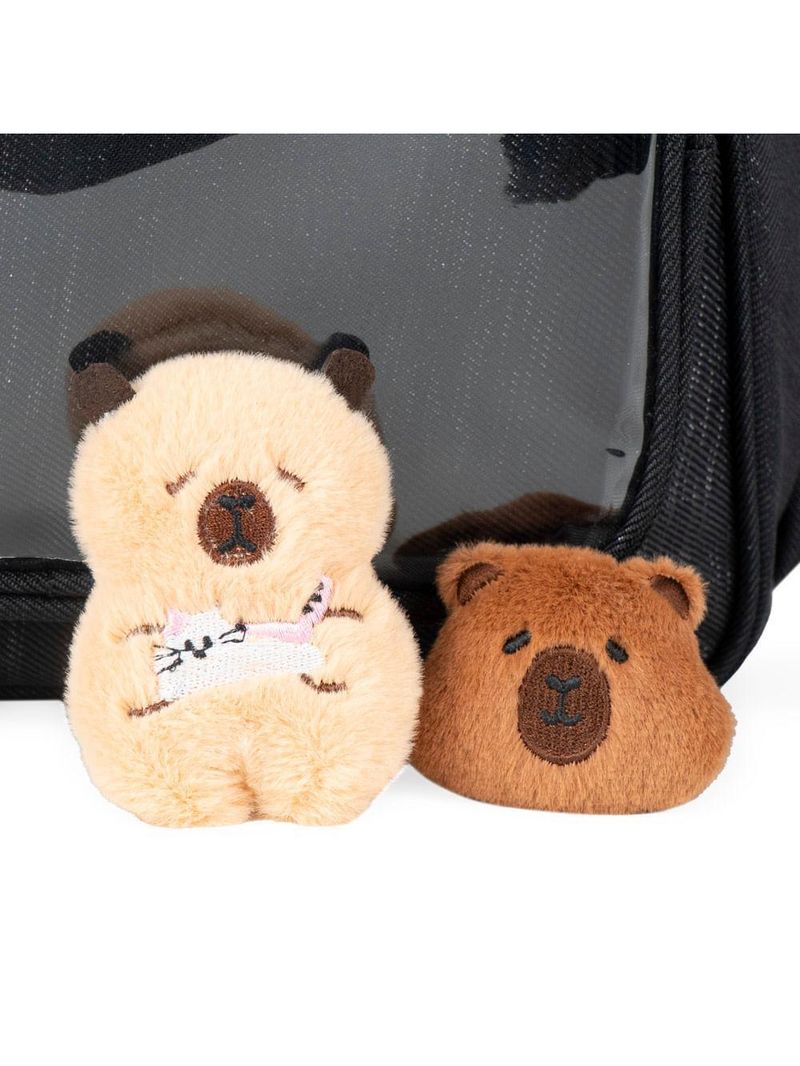Mochila escolar feminina bg charms preta
