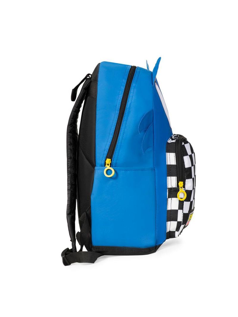 Mochila escolar masculina infantil sonic azul