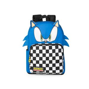 Mochila escolar masculina infantil sonic azul