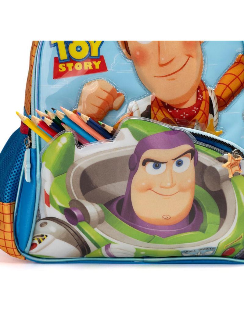 Mochila escolar masculina infantil toy story woody e buzz