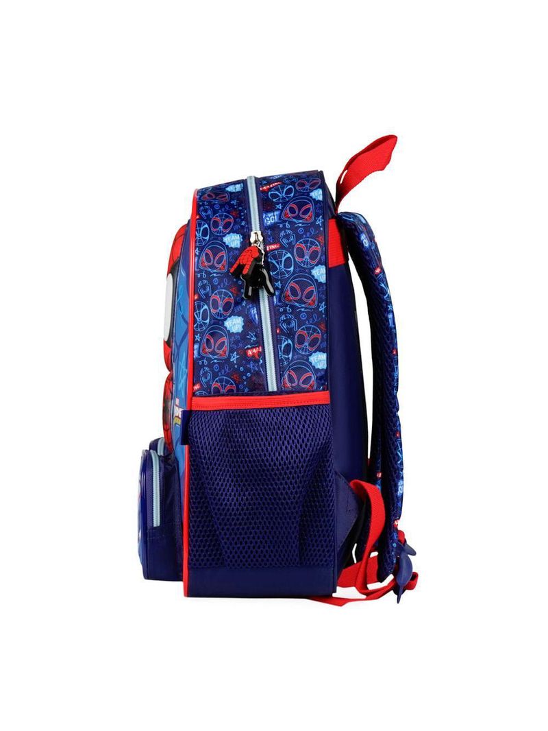 Mochila escolar infantil spidey baby 3d azul
