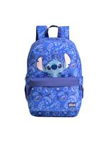 Mochila escolar feminina básica stitch bloom azul escuro