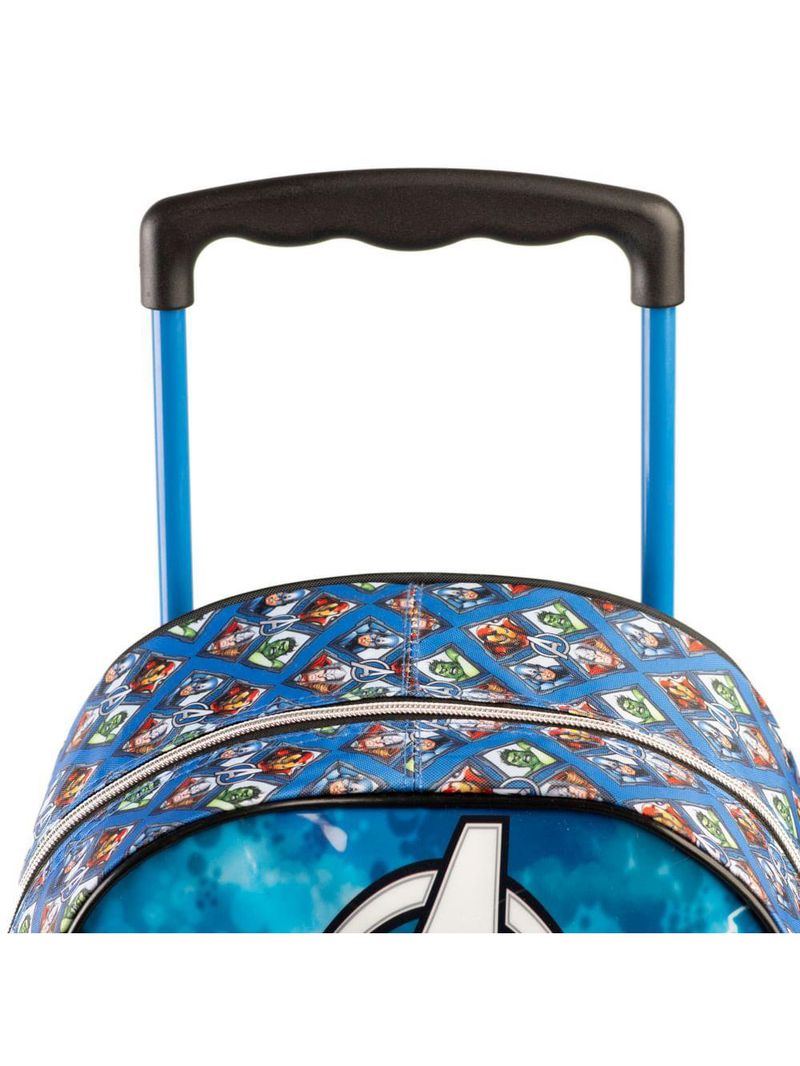 Mochila de rodinha vingadores azul