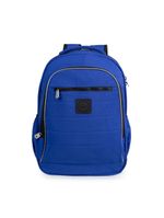 Mochila escolar juvenil masculina color block ii azul escuro
