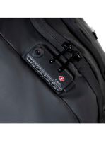Mochila masculina média executiva para notebook resistente à Água advanced preta