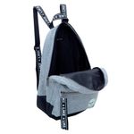 Mochila infantil feminina moletom like  cinza